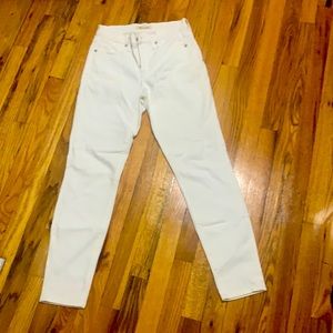 White Madewell Skinny Jeans